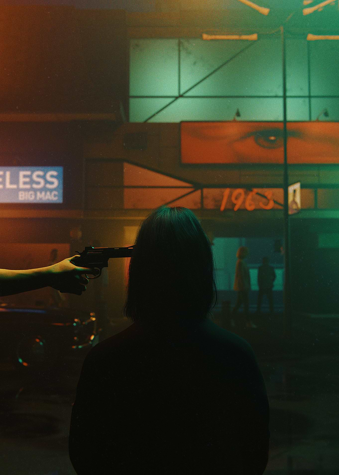 1963 Night 3D Surrealism Render Artwork
