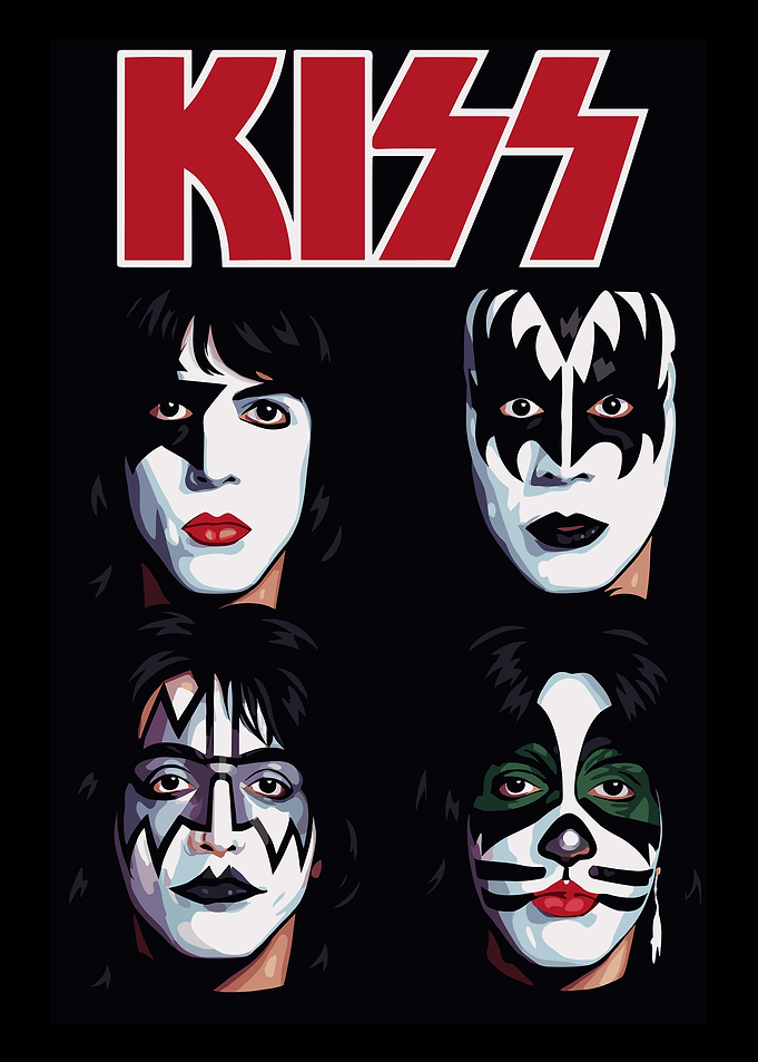 KISS Band Members Portrait