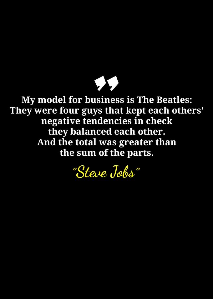Steve Jobs Beatles Business Quote