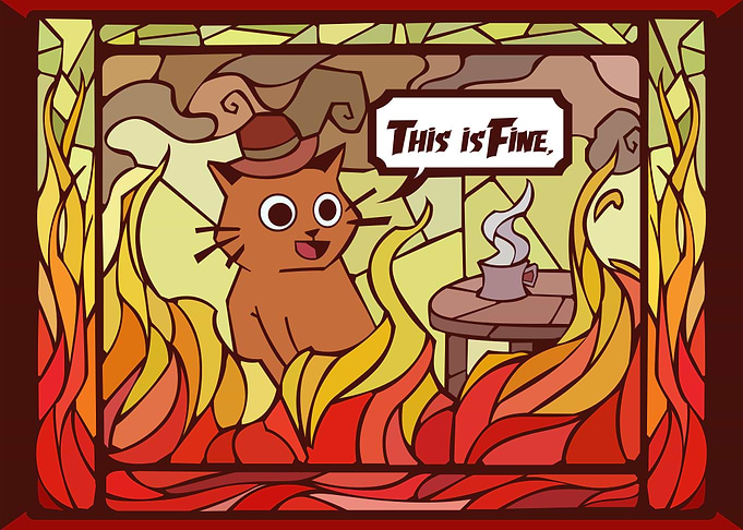 This is Fine Cat Stained Glass