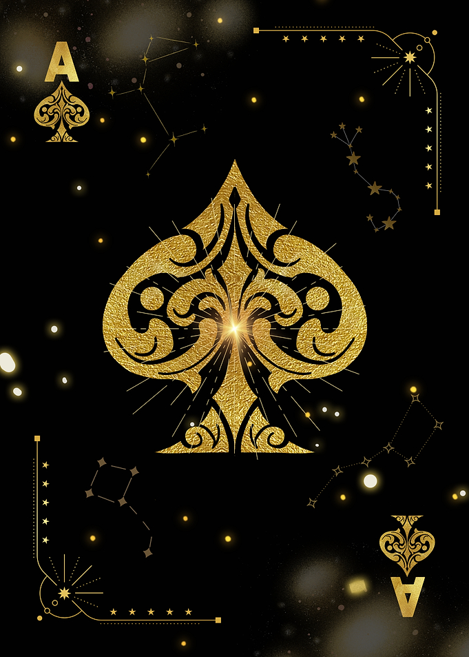 Ace of Spades Golden Constellation
