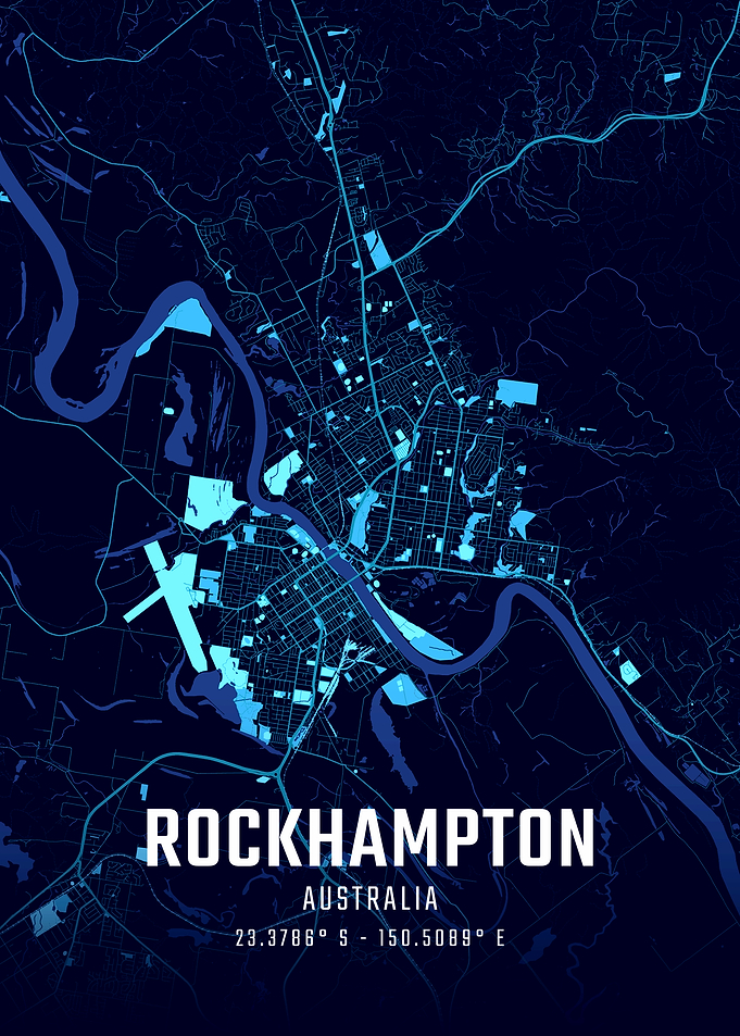Rockhampton Midnight City Map