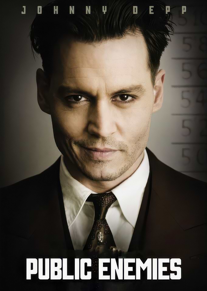 Public Enemies movie poster: Johnny Depp