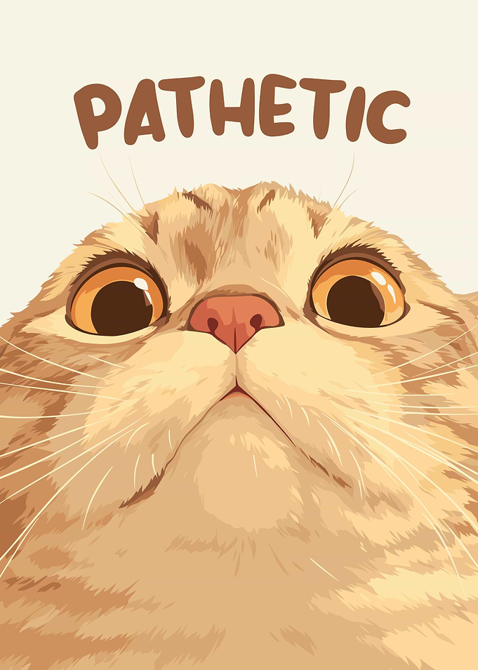 Pathetic Cat Close-Up