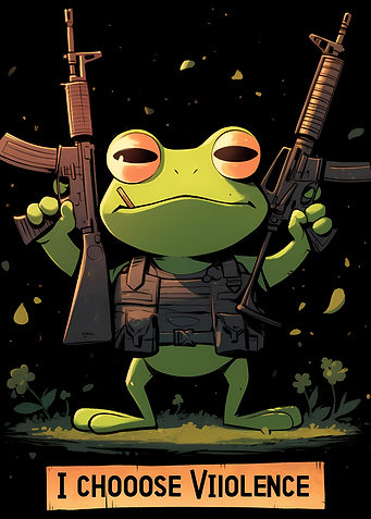 Frog with Guns: I Choose Violence