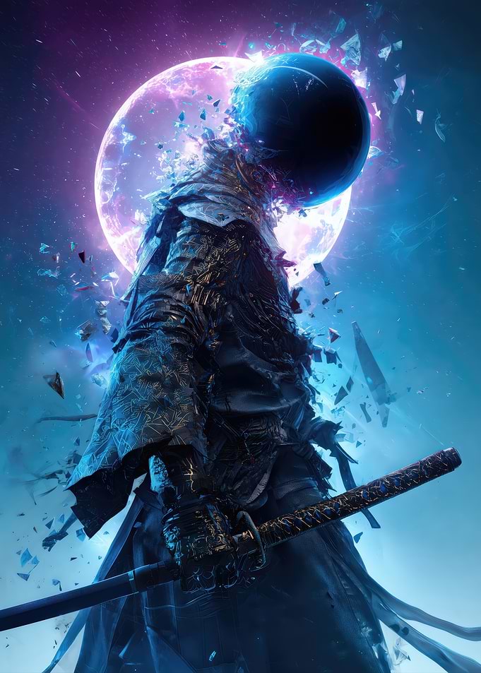 Celestial Warrior with Katana
