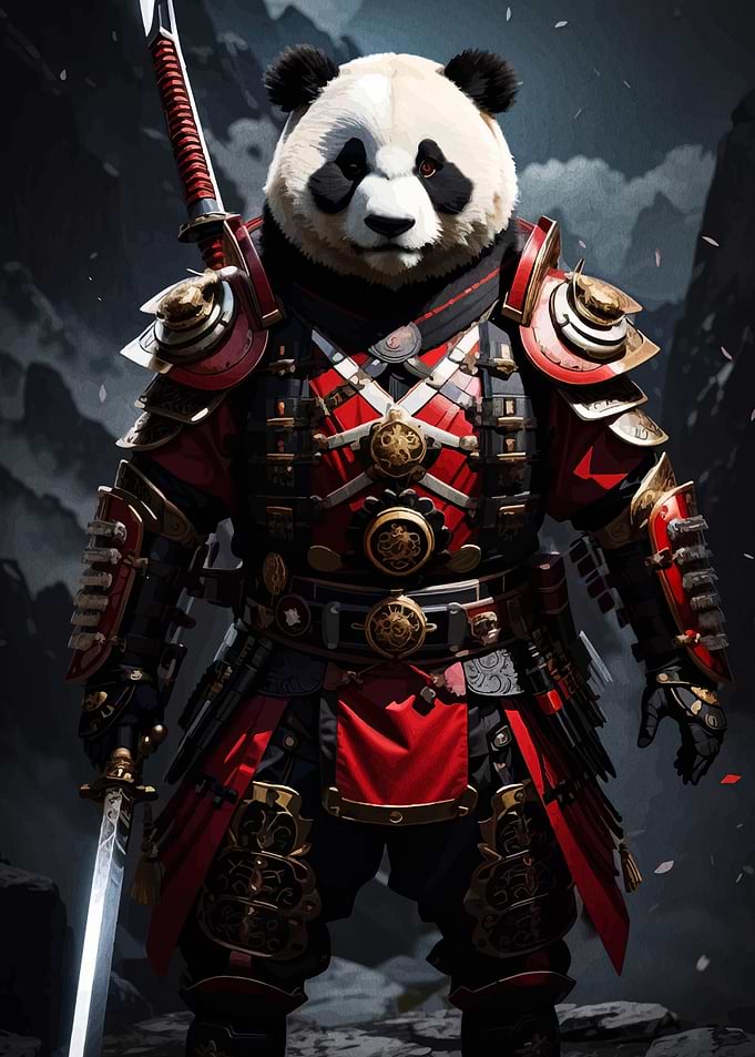 Samurai Panda Warrior