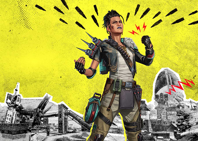 Mad Maggie Apex Legends Illustration