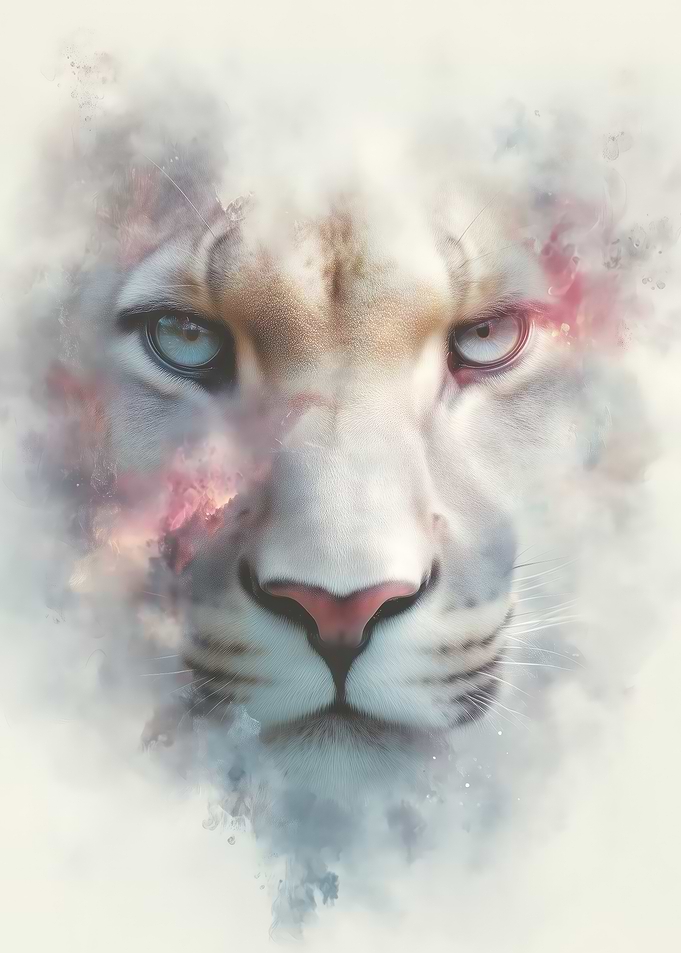 Watercolor Lion