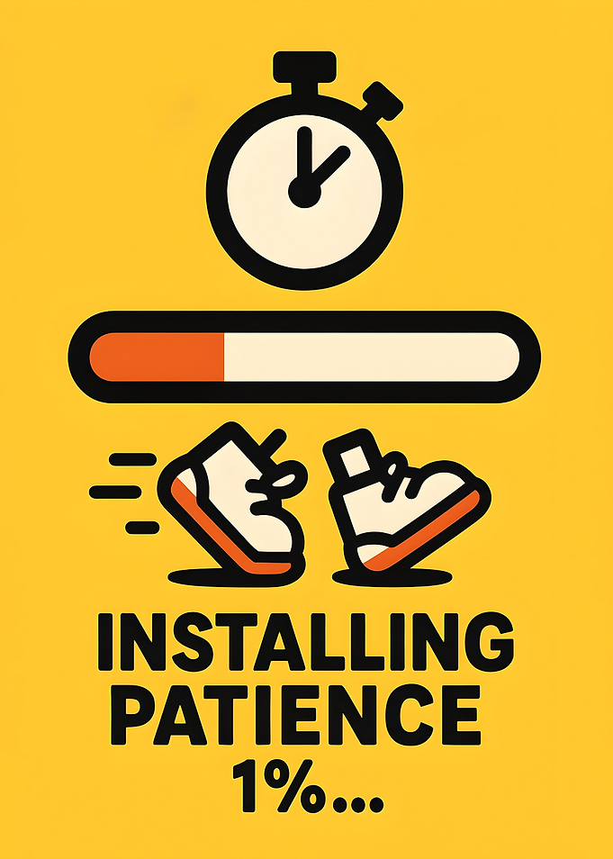 Installing Patience Funny Graphic