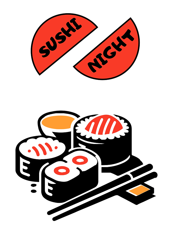 Sushi Night Graphic