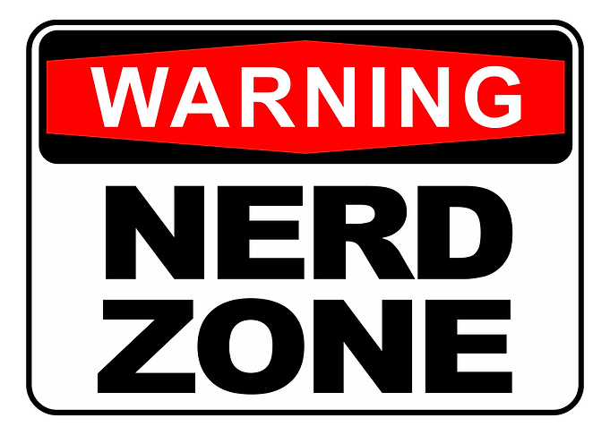 Warning Nerd Zone Sign