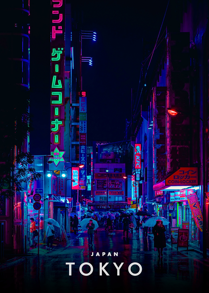 Tokyo Neon Nightscape