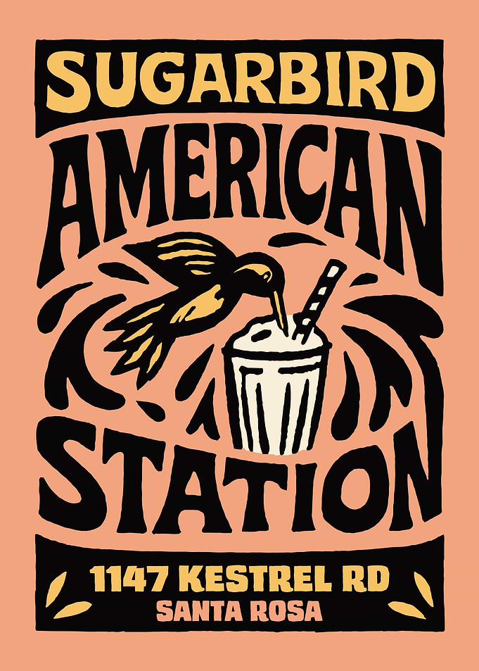 American Diner Retro Poster
