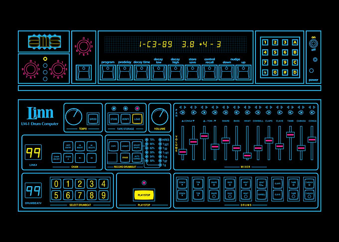 Linn LM-1 Drum Computer Interface