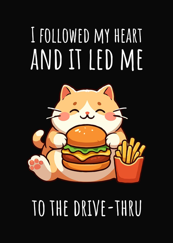 Cat led to drive-thru Funny Humor