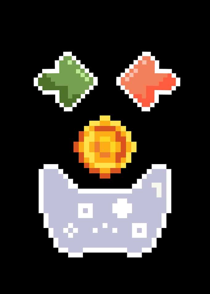 Pixel Art Clown Face