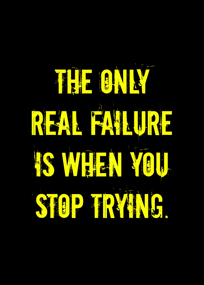 Motivational Quote: Never Stop Trying