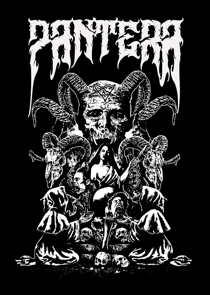 Pantera Band Graphic Art