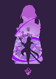Archeron Star Rail Character Silhouette Illustration