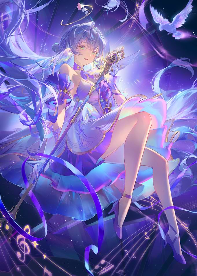 Girl with Magical Staff