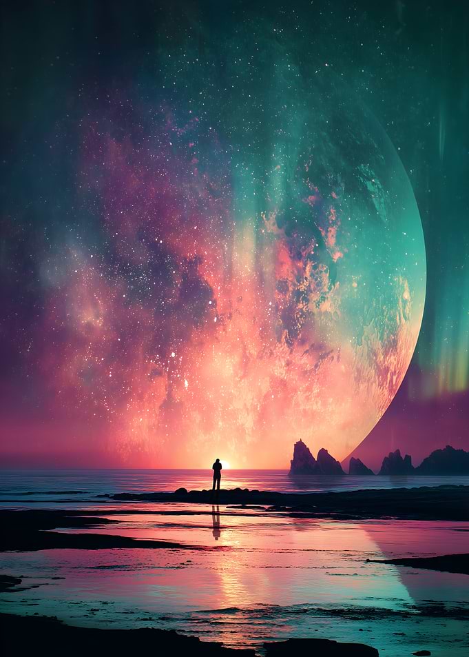 Cosmic Beach Contemplation