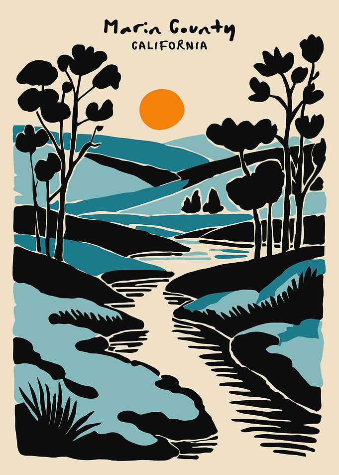 Marin County California Landscape Art