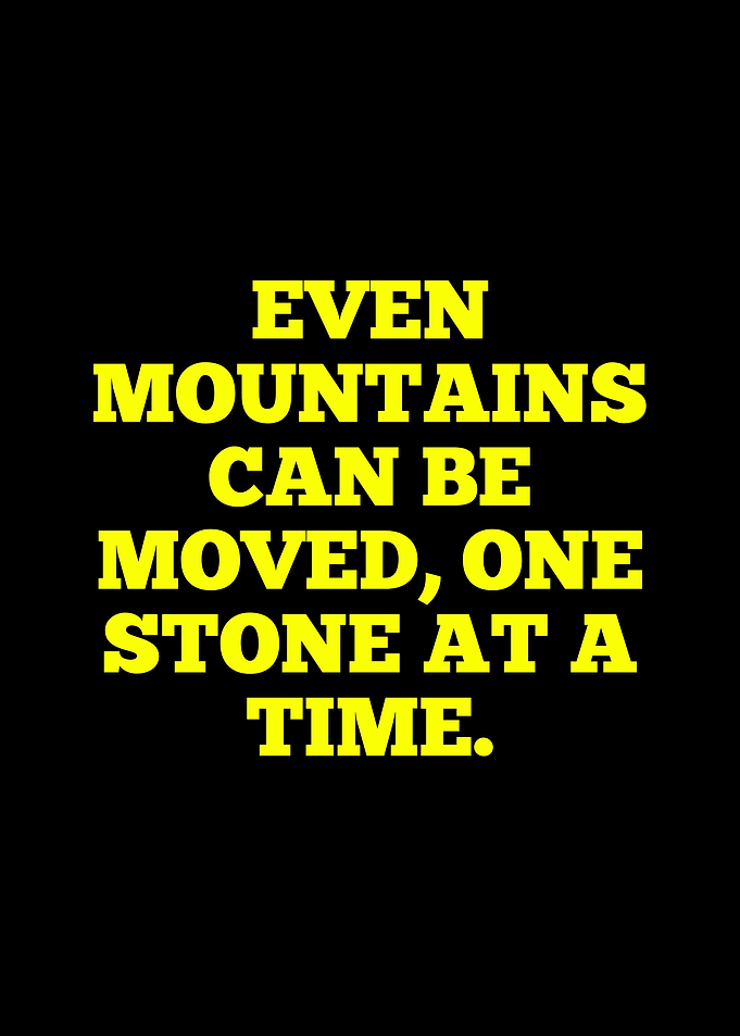 Mountains Can Be Moved