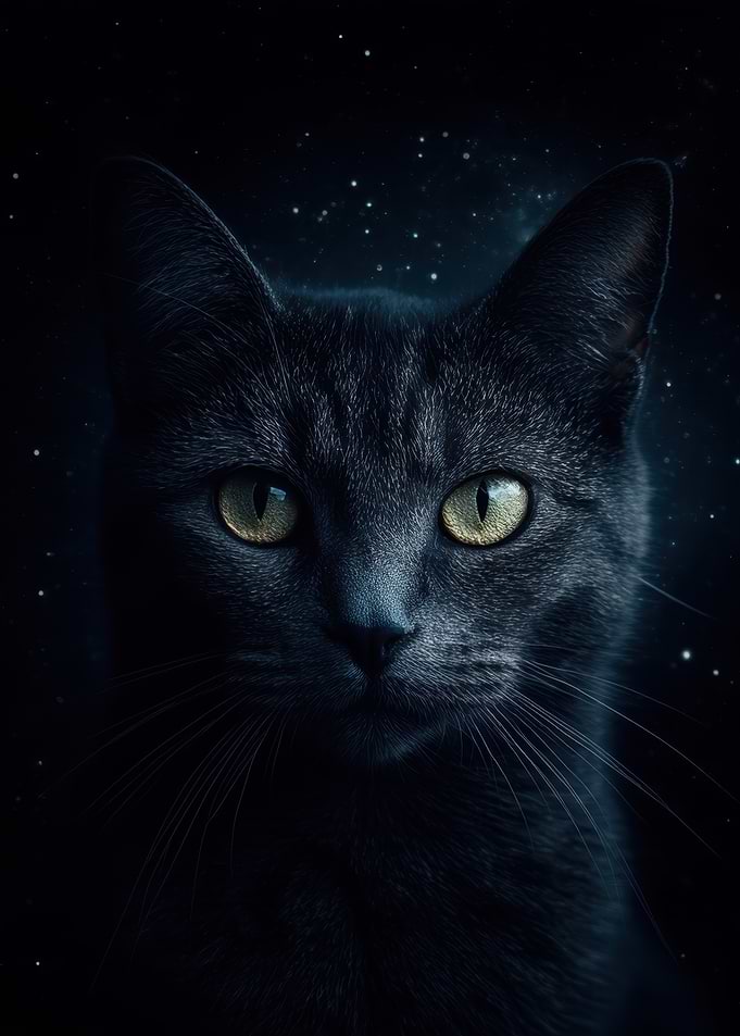 Mystical Black Cat