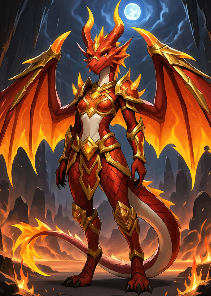 Red Dragon Warrior Armor