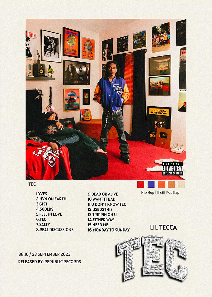 Lil Tecca - TEC Album Cover