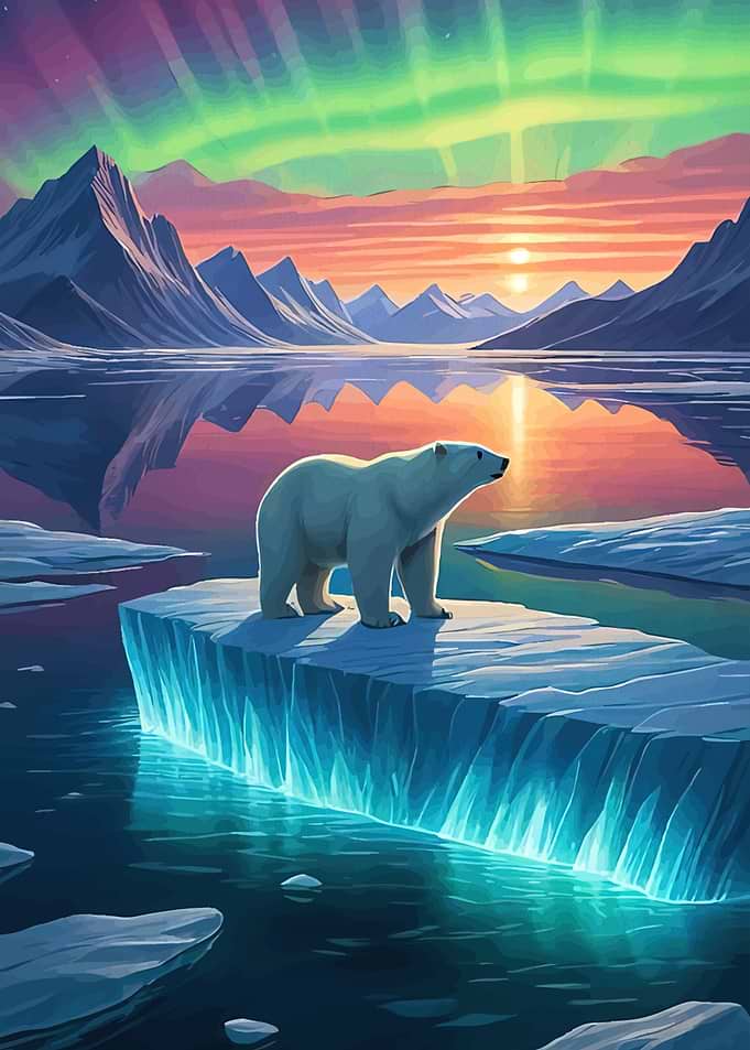 Polar Bear Iceberg Landscape