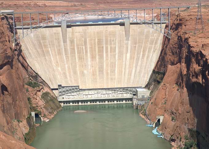 Glen Canyon Dam aerial view