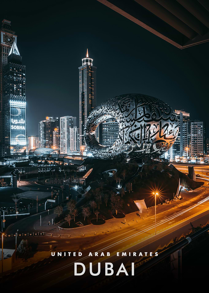 Dubai Skyline at Night