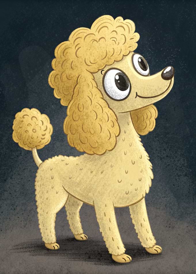 Cartoon Poodle Illustration