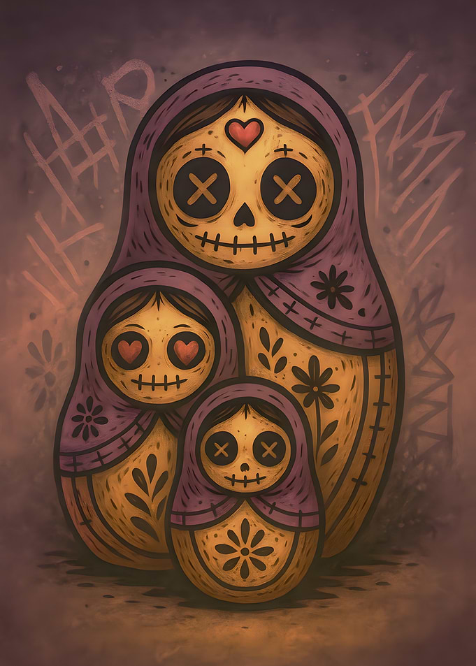 Day of the Dead Matryoshka Dolls
