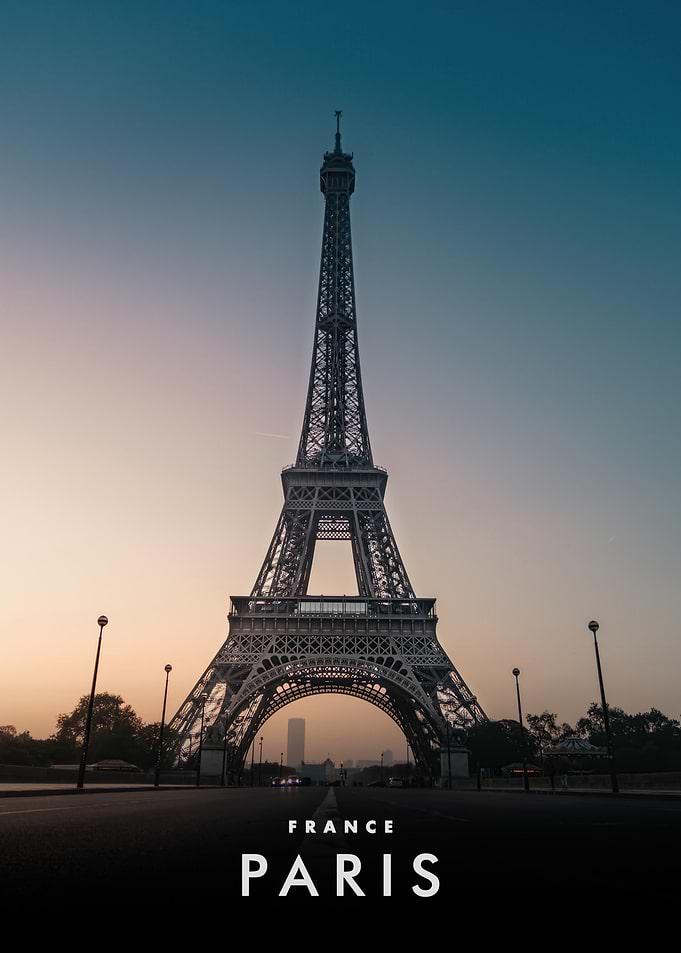 Eiffel Tower in Paris, France