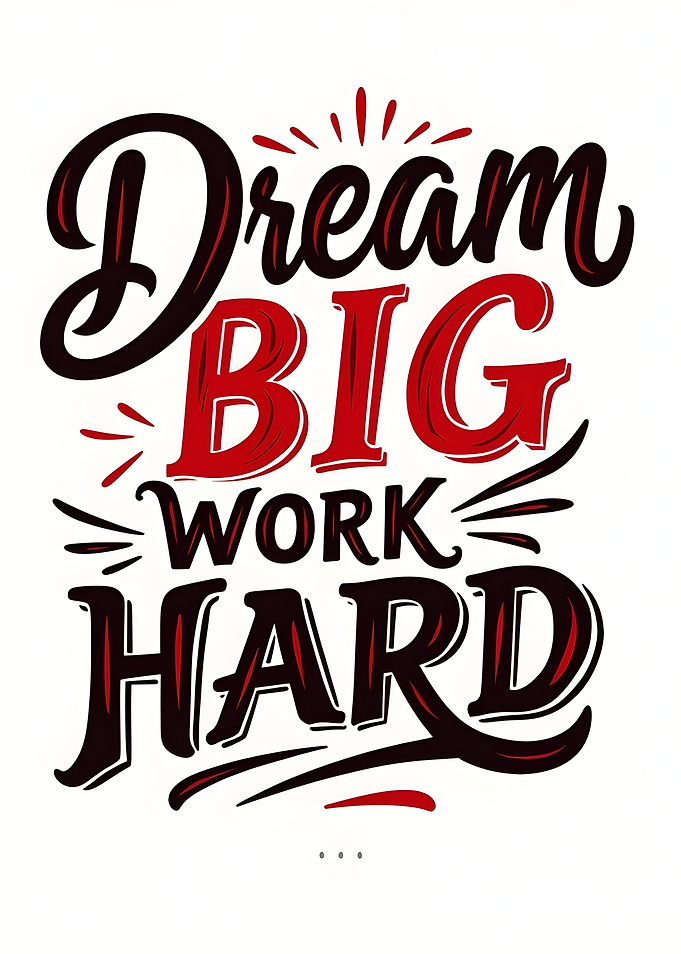 Dream Big Work Hard