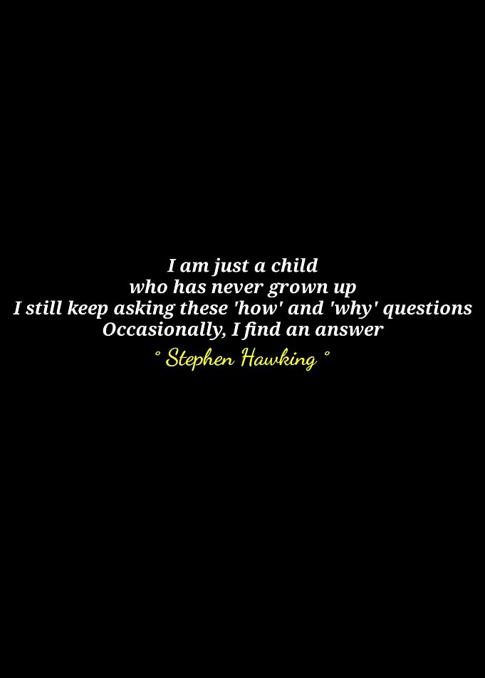 Stephen Hawking Quote on Black