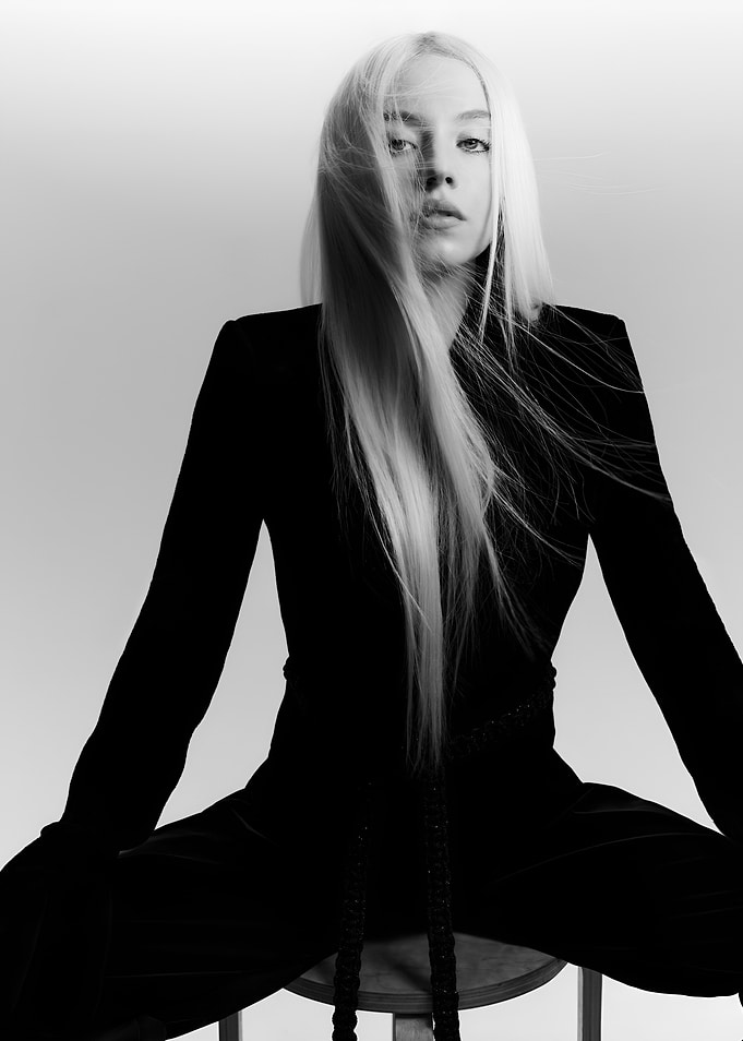 Black and White Fashion Portrait