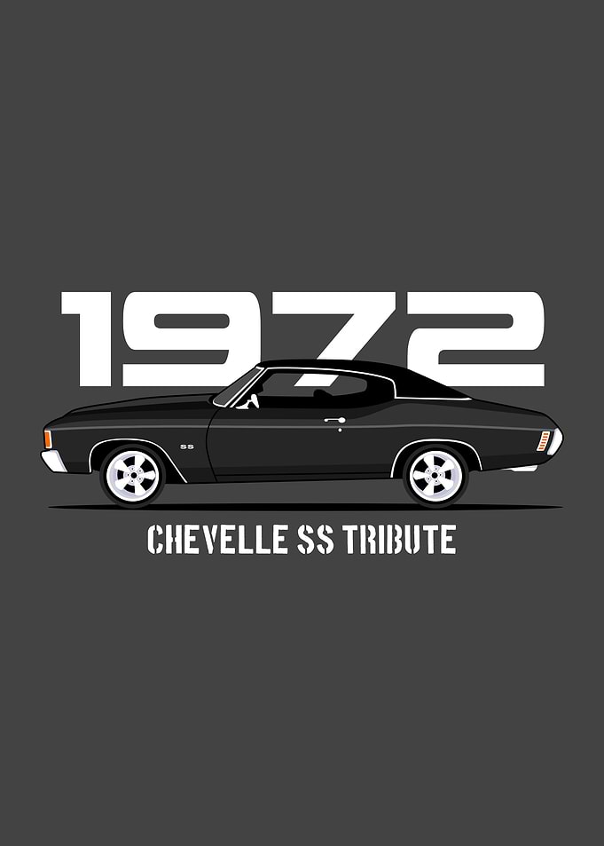 1972 American car Illustration