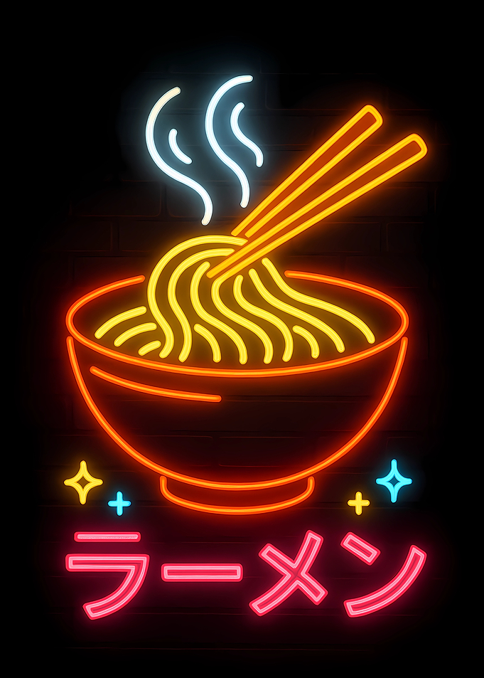 Neon Ramen Bowl