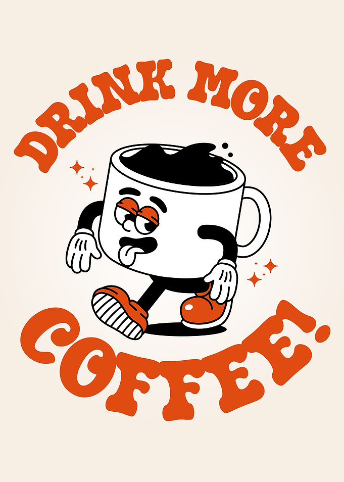 Drink More Coffee Cartoon