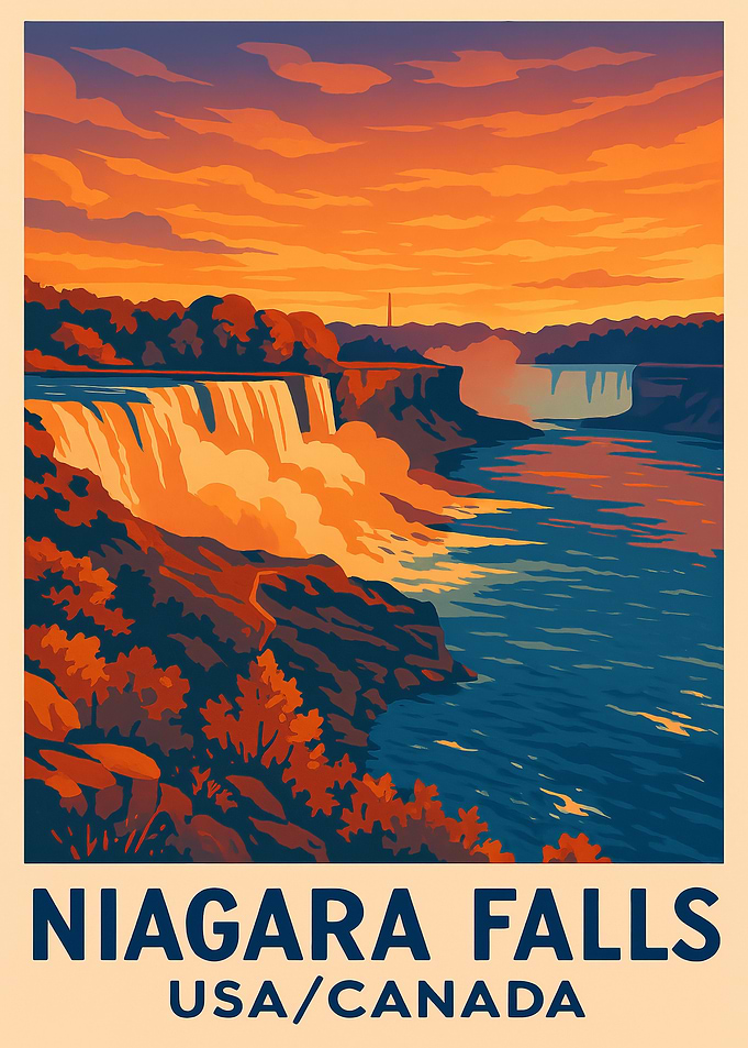 Niagara Falls Travel Poster