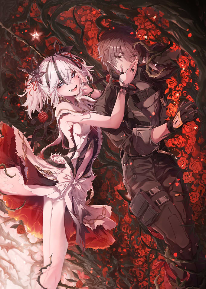 Camellya and Rover (Male) Couple in Roses