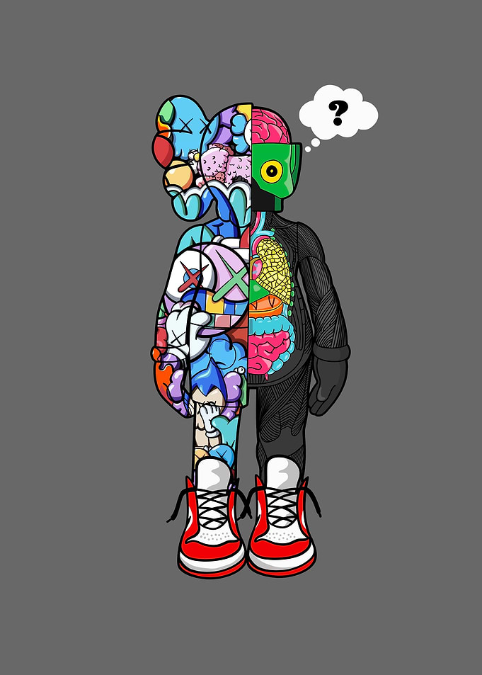 KAWS Dissected Anatomy Art