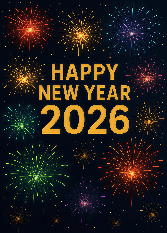 Happy New Year 2026 Fireworks