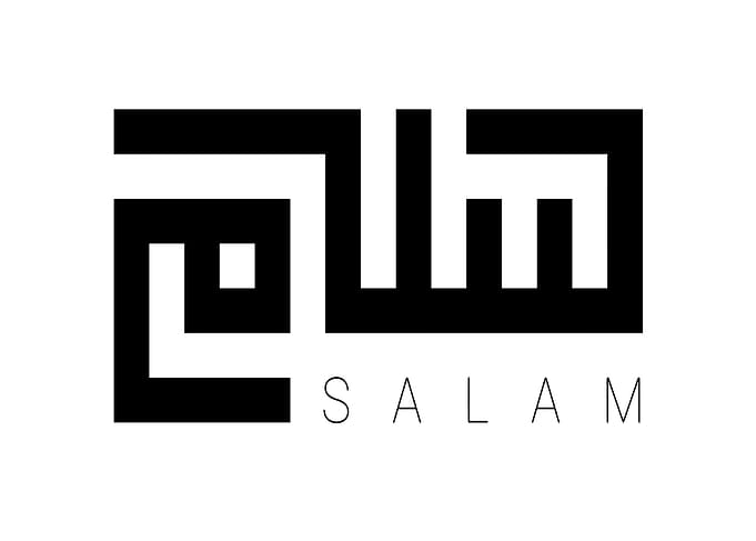 Salam Arabic Calligraphy Minimalist Design