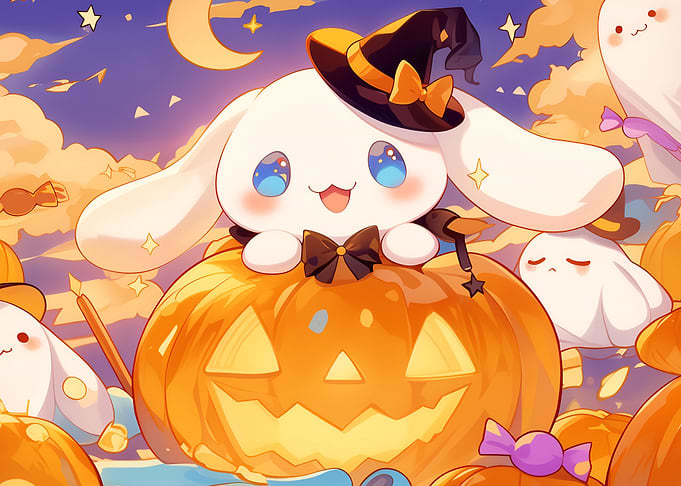 Cinnamoroll Halloween Pumpkin Patch