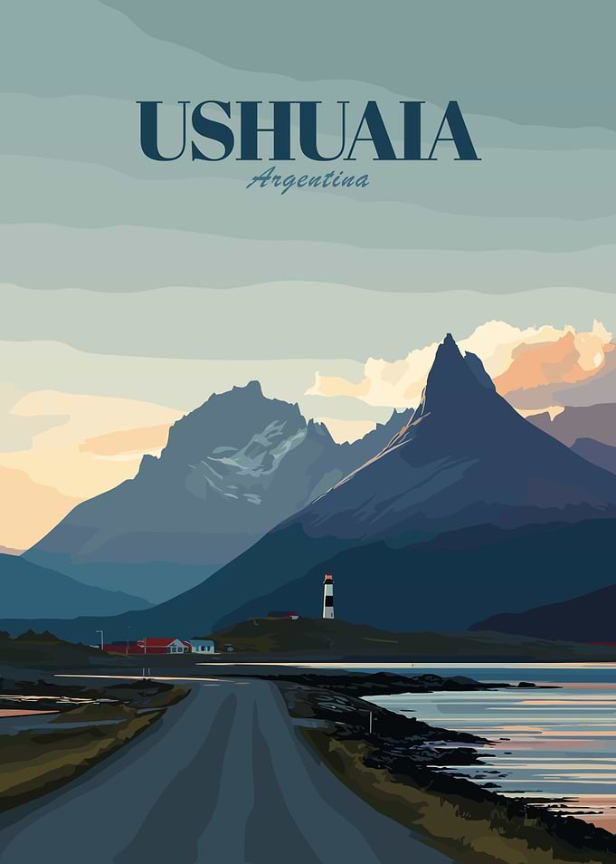 Ushuaia, Argentina Travel Poster